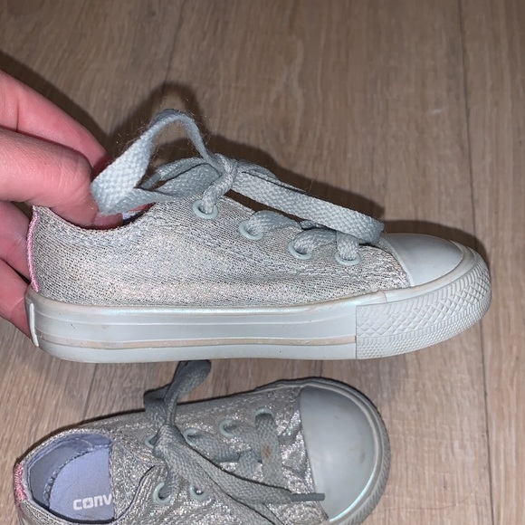 Converse Chuck Taylor All Star Double Tongue metallic silver shoes - Picture 5 of 8